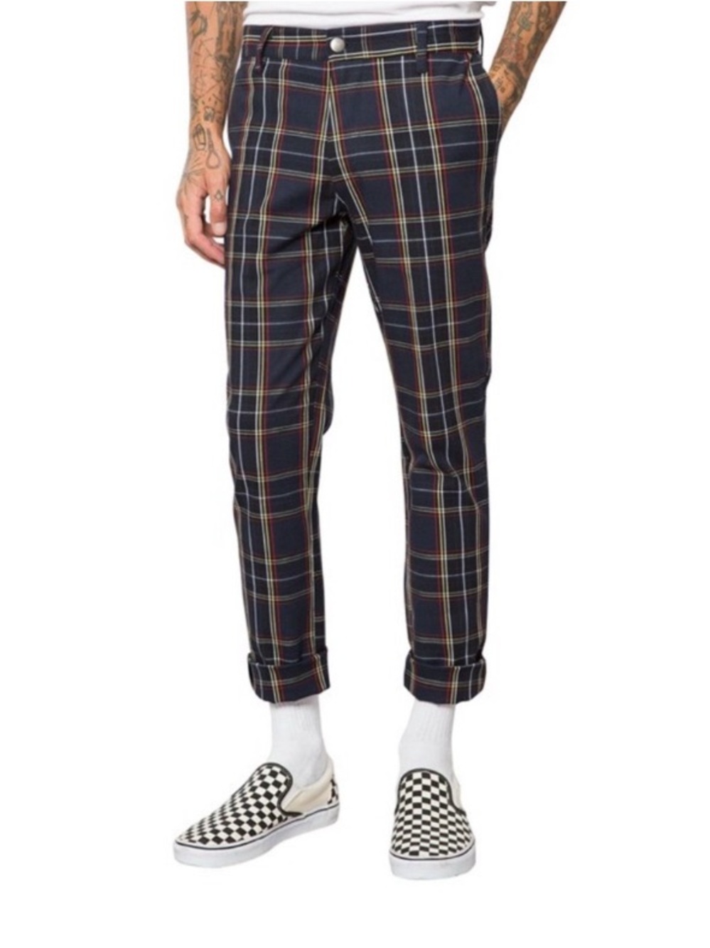 Elwood Men’s Tapered Tartan Plaid Pants Size 30 Preppy, Ivy League  Collegiate